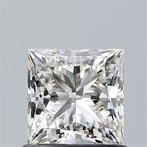 Picture of Natural Diamond 0.81 Carats, Princess with  Cut, I Color, VS1 Clarity and Certified by GIA