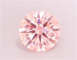 Picture of Lab Grown Diamond 1.56 Carats, Round with Very Good Cut, Fancy Intense Pink Color, VS1 Clarity and Certified by IGI