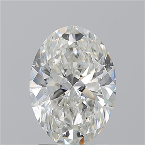 Picture of Natural Diamond 2.21 Carats, Oval with  Cut, I Color, SI2 Clarity and Certified by GIA
