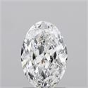 Natural Diamond 1.01 Carats, Oval with  Cut, D Color, SI2 Clarity and Certified by GIA