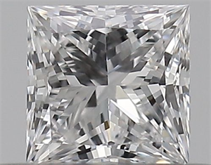 Picture of Natural Diamond 0.30 Carats, Princess with  Cut, D Color, SI1 Clarity and Certified by GIA