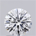 Lab Grown Diamond 1.22 Carats, Round with Ideal Cut, D Color, VS1 Clarity and Certified by IGI