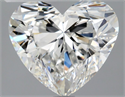 Diamante Natural 2.08 quilates, Corazón , Color G, claridad IF y certificado GIA
