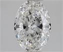 Natural Diamond 1.01 Carats, Oval with  Cut, E Color, I1 Clarity and Certified by GIA