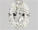 Natural Diamond 0.56 Carats, Oval with  Cut, G Color, IF Clarity and Certified by GIA