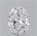 Natural Diamond 0.90 Carats, Oval with  Cut, D Color, VS1 Clarity and Certified by GIA