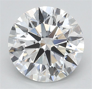 Picture of Lab Grown Diamond 3.21 Carats, Round with Ideal Cut, D Color, IF Clarity and Certified by IGI