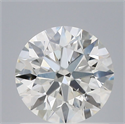 Natural Diamond 0.78 Carats, Round with Excellent Cut, F Color, SI1 Clarity and Certified by IGI