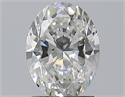 Natural Diamond 1.50 Carats, Oval with  Cut, G Color, SI2 Clarity and Certified by GIA