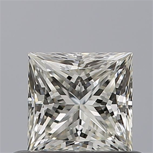 Picture of Natural Diamond 0.53 Carats, Princess with  Cut, H Color, VVS1 Clarity and Certified by IGI