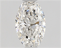 Natural Diamond 0.51 Carats, Oval with  Cut, F Color, VS2 Clarity and Certified by GIA