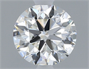 Natural Diamond 0.40 Carats, Round with Excellent Cut, H Color, VVS1 Clarity and Certified by GIA