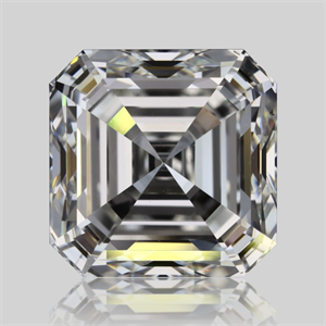 Picture of Natural Diamond 1.51 Carats, Asscher with  Cut, I Color, VVS2 Clarity and Certified by GIA