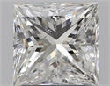 Natural Diamond 1.60 Carats, Princess with  Cut, H Color, SI1 Clarity and Certified by GIA