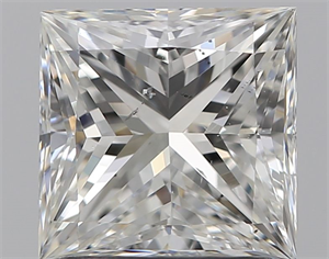 Picture of Natural Diamond 1.60 Carats, Princess with  Cut, H Color, SI1 Clarity and Certified by GIA