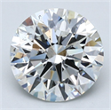 Diamante Natural 3.11 quilates, Redondo , Color H, claridad SI1 y certificado GIA