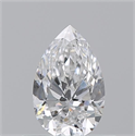 Natural Diamond 0.53 Carats, Pear with  Cut, F Color, VS1 Clarity and Certified by GIA