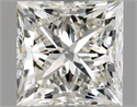 Natural Diamond 1.00 Carats, Princess with  Cut, J Color, SI2 Clarity and Certified by GIA
