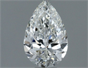 Natural Diamond 0.80 Carats, Pear with  Cut, H Color, VS2 Clarity and Certified by GIA
