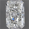 Natural Diamond 0.50 Carats, Radiant with  Cut, H Color, VVS1 Clarity and Certified by GIA