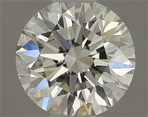 Picture of Natural Diamond 0.40 Carats, Round with Excellent Cut, I Color, SI1 Clarity and Certified by GIA