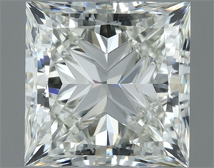 Picture of Natural Diamond 0.80 Carats, Princess with  Cut, I Color, VVS2 Clarity and Certified by IGI