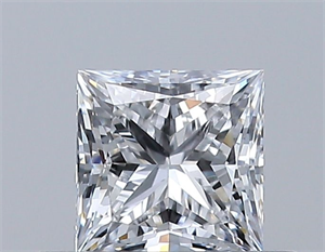 Picture of Natural Diamond 0.37 Carats, Princess with  Cut, D Color, VS2 Clarity and Certified by GIA