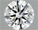 Lab Grown Diamond 1.37 Carats, Round with Ideal Cut, D Color, VS1 Clarity and Certified by IGI