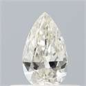 Natural Diamond 0.23 Carats, Pear with  Cut, I Color, VVS2 Clarity and Certified by IGI