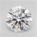 Lab Grown Diamond 3.35 Carats, Round with Excellent Cut, E Color, VVS1 Clarity and Certified by GIA