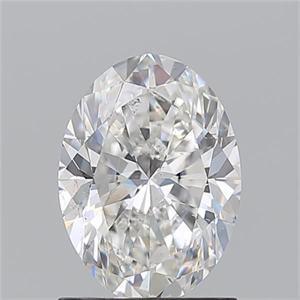 Picture of Natural Diamond 1.34 Carats, Oval with  Cut, F Color, SI1 Clarity and Certified by GIA