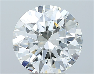 Picture of Natural Diamond 2.50 Carats, Round with Excellent Cut, H Color, VS1 Clarity and Certified by GIA