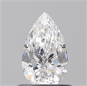Diamante Natural 0.60 quilates, De pera , Color D, claridad SI1 y certificado GIA