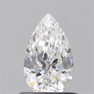 Foto Diamante Natural 0.60 quilates, De pera , Color D, claridad SI1 y certificado GIA de