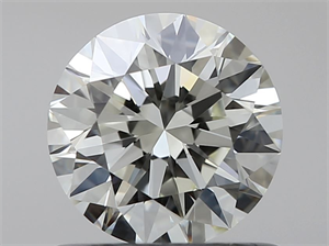 Picture of Natural Diamond 0.70 Carats, Round with Excellent Cut, K Color, VVS1 Clarity and Certified by IGI