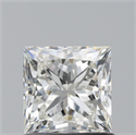 Natural Diamond 0.92 Carats, Princess with  Cut, J Color, VS1 Clarity and Certified by GIA