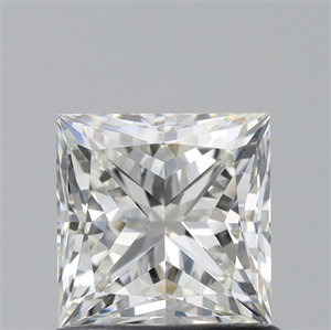Picture of Natural Diamond 0.92 Carats, Princess with  Cut, J Color, VS1 Clarity and Certified by GIA