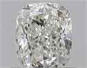 Natural Diamond 0.59 Carats, Cushion with  Cut, I Color, VVS1 Clarity and Certified by GIA