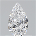 Diamante Natural 0.50 quilates, De pera , Color D, claridad VVS2 y certificado GIA