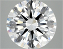 Lab Grown Diamond 6.15 Carats, Round with Excellent Cut, F Color, VVS2 Clarity and Certified by IGI