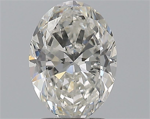 Picture of Natural Diamond 2.00 Carats, Oval with  Cut, H Color, SI1 Clarity and Certified by GIA