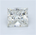 Diamante Natural 3.71 quilates, Princesa , Color J, claridad SI1 y certificado GIA