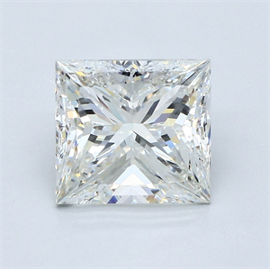 Foto Diamante Natural 3.71 quilates, Princesa , Color J, claridad SI1 y certificado GIA de