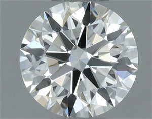 Picture of Natural Diamond 0.51 Carats, Round with Excellent Cut, I Color, IF Clarity and Certified by IGI