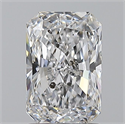 Natural Diamond 1.49 Carats, Radiant with  Cut, D Color, SI2 Clarity and Certified by GIA