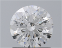 Natural Diamond 1.11 Carats, Round with Excellent Cut, F Color, SI2 Clarity and Certified by HRD