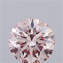 Picture of Lab Grown Diamond 1.53 Carats, Round with Very Good Cut, Fancy Intense Pink Color, VS1 Clarity and Certified by IGI