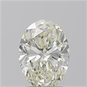 Natural Diamond 2.01 Carats, Oval with  Cut, J Color, SI1 Clarity and Certified by IGI
