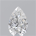 Natural Diamond 0.70 Carats, Pear with  Cut, F Color, VS2 Clarity and Certified by GIA