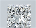 Natural Diamond 1.02 Carats, Princess with  Cut, H Color, VVS1 Clarity and Certified by GIA